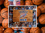 Load image into Gallery viewer, Russell Westbrook Kevin Durant Oklahoma City Thunder 2013 14 team signed 16 x 20 photo
