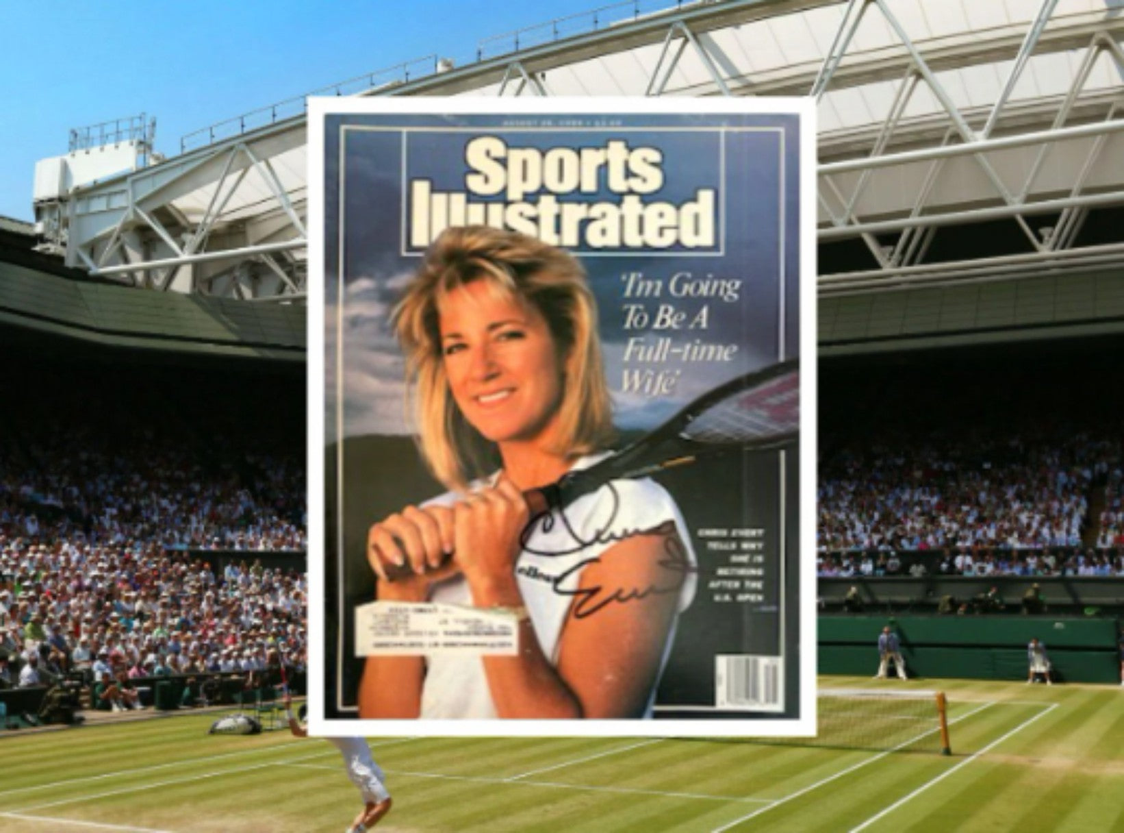 Chris Evert tennis Legend complete Sports Illustrated signed