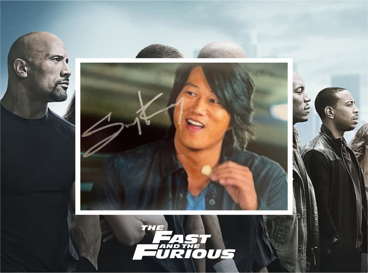 Sung Kang Fast and Furious 5 x 7 photo signed