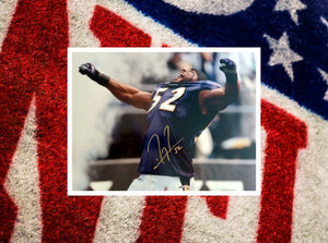 Ray Lewis Baltimore Ravens 16 x 20 photo signed
