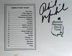 Load image into Gallery viewer, Phil Mickelson Masters Golf scorecard signed with proof
