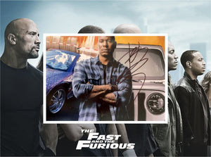 Tyrese Gibson Roman Pearce Fast and Furious 5 x 7 photo signed