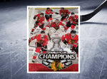 Load image into Gallery viewer, Jonathan Toews Duncan Keith Patrick Kane Patrick Sharp 24 by 36 poster signed
