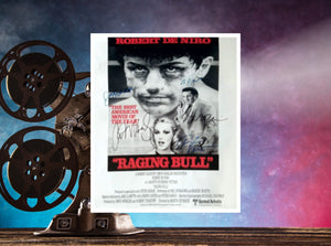 Raging Bull Martin Scorsese Jake LaMotta Robert De Niro Frank Vincent 16 x 20 photo sign with proof