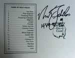 Load image into Gallery viewer, Nick Faldo Masters Golf scorecard signed with proof
