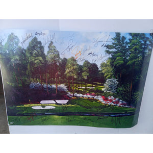 Jack Nicklaus, Arnold Palmer, Byron Nelson, Tiger Woods, Phil Mickelson 20x30 photograph signed with proof