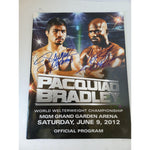Load image into Gallery viewer, Manny Pacquiao and Timothy Bradley full authentic program signed with proof
