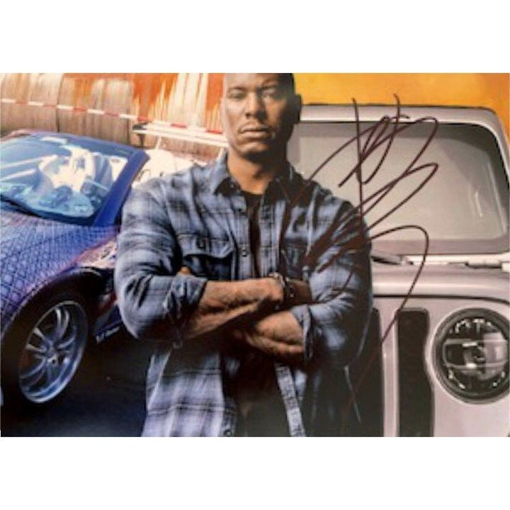 Tyrese Gibson Roman Pearce Fast and Furious 5 x 7 photo signed - Awesome Artifacts 