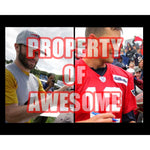 Load image into Gallery viewer, Tom Brady and Julian Edelman 8 by 10 signed photo with proof
