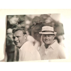 Jack Nicklaus and Arnold Palmer 8 x 10 sign photo with proof
