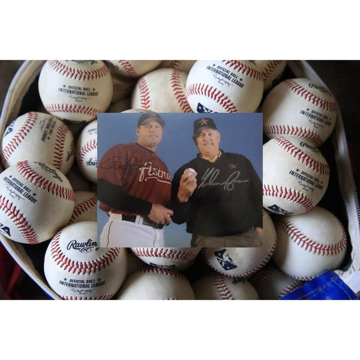Nolan Ryan and Roger Clemens 8 x 10 sign photo