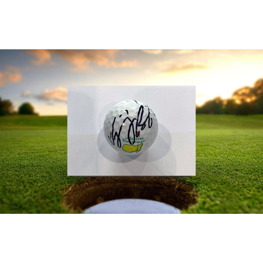 Vijay Singh Masters champion signed golf ball with proof - Awesome Artifacts 