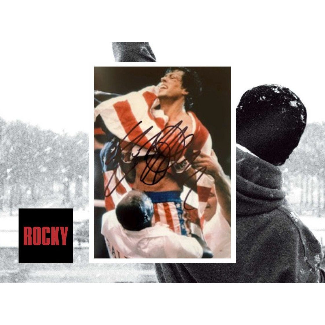 Sylvester Stallone Rocky Balboa 5 by 7 photo signed