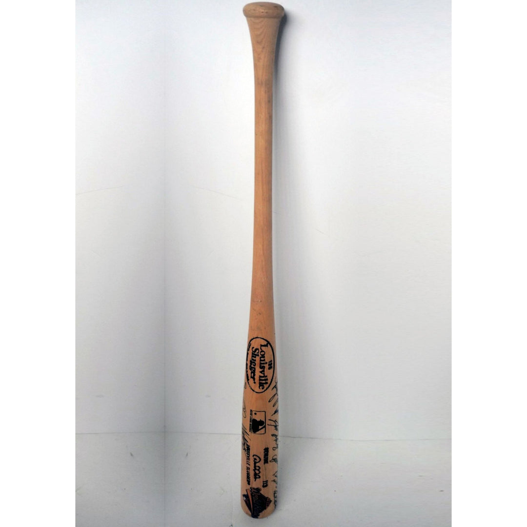 Derek Jeter Louisville game model bat 1996 New York Yankees World Series champs team signed $899 with proof