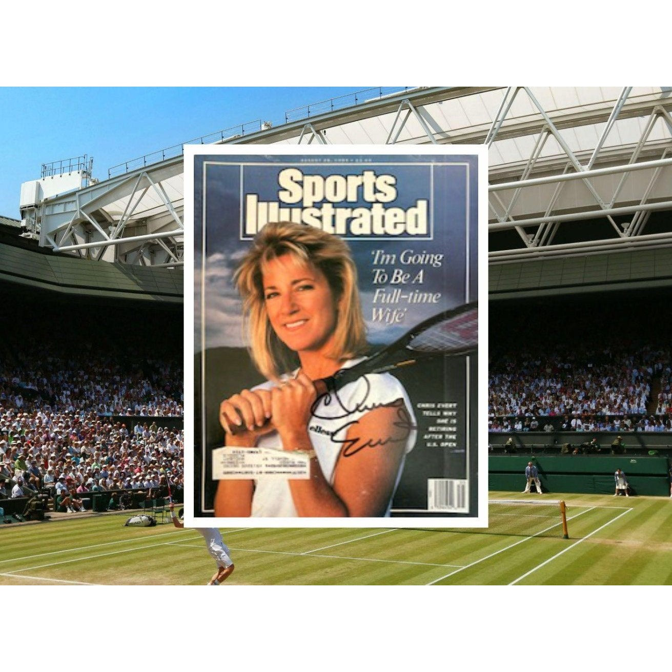 Chris Evert tennis Legend complete Sports Illustrated signed