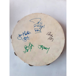 Aerosmith and Run-DMC signed tambourine with proof