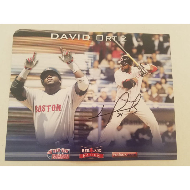 David Ortiz Boston Red Sox signed 8 x 10 photo