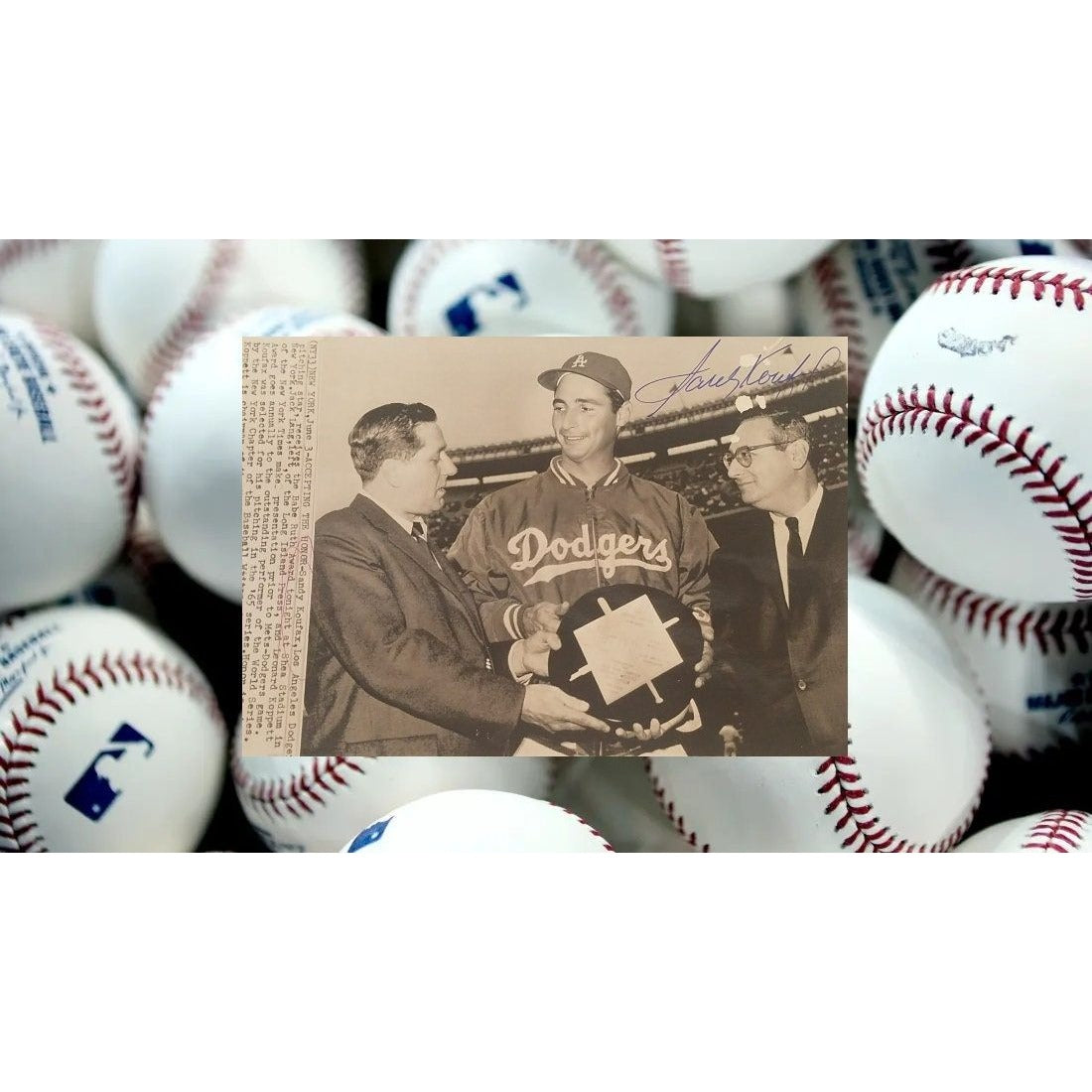 Sandy Koufax Dodgers signed 8 x 10 photo