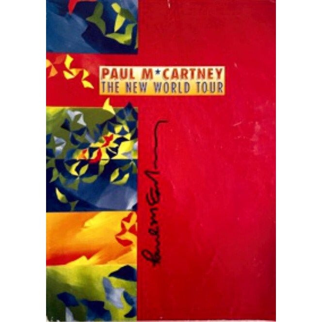 Paul McCartney full tour program signed with proof