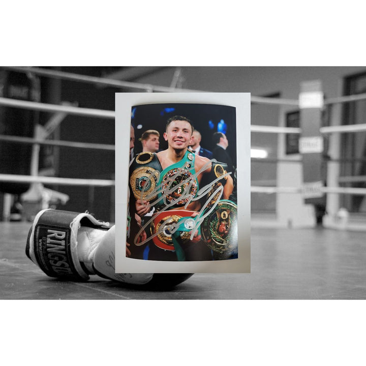 Gennady Golovkin 5 x 7 photograph signed