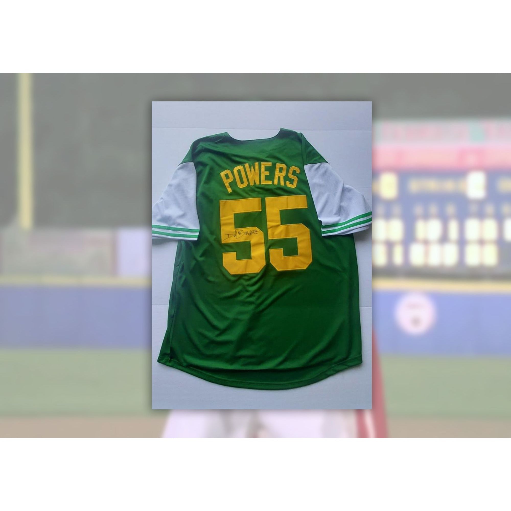 Danny McBride, Kenny Powers, Eastbound and Down Charros signed baseball jersey XL signed with proof