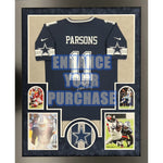 Load image into Gallery viewer, Micah Parsons Dallas Cowboys game model jersey signed with proof
