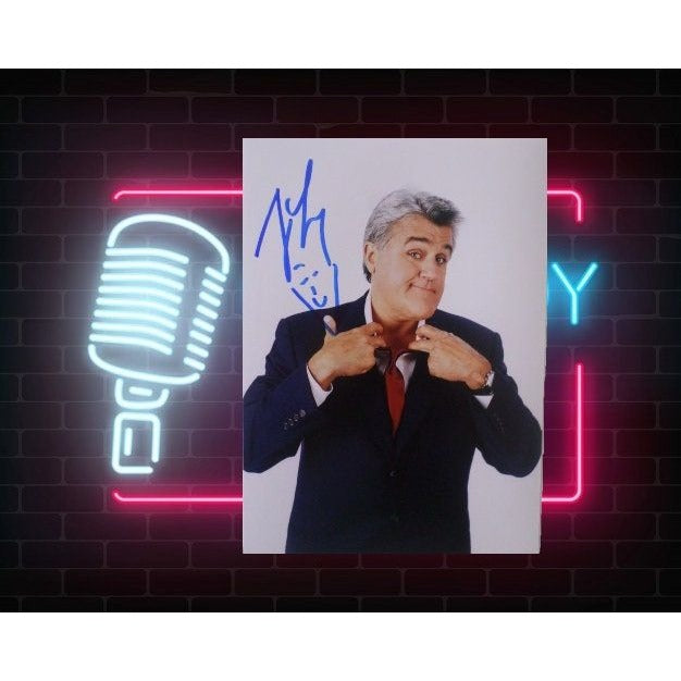 Jay Leno comedian 5 by 7 signed photo