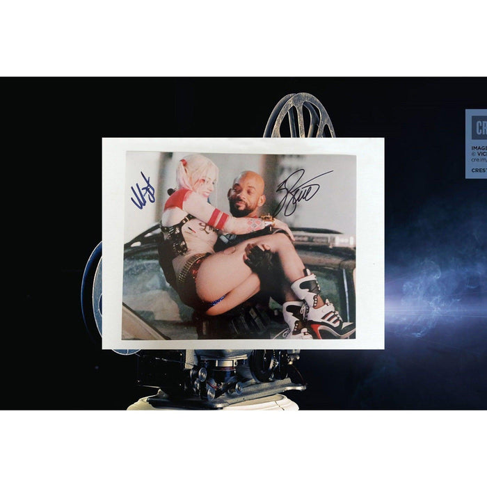 Suicide Squad Will Smith Margot Robbie 8 x 10 signed with proof
