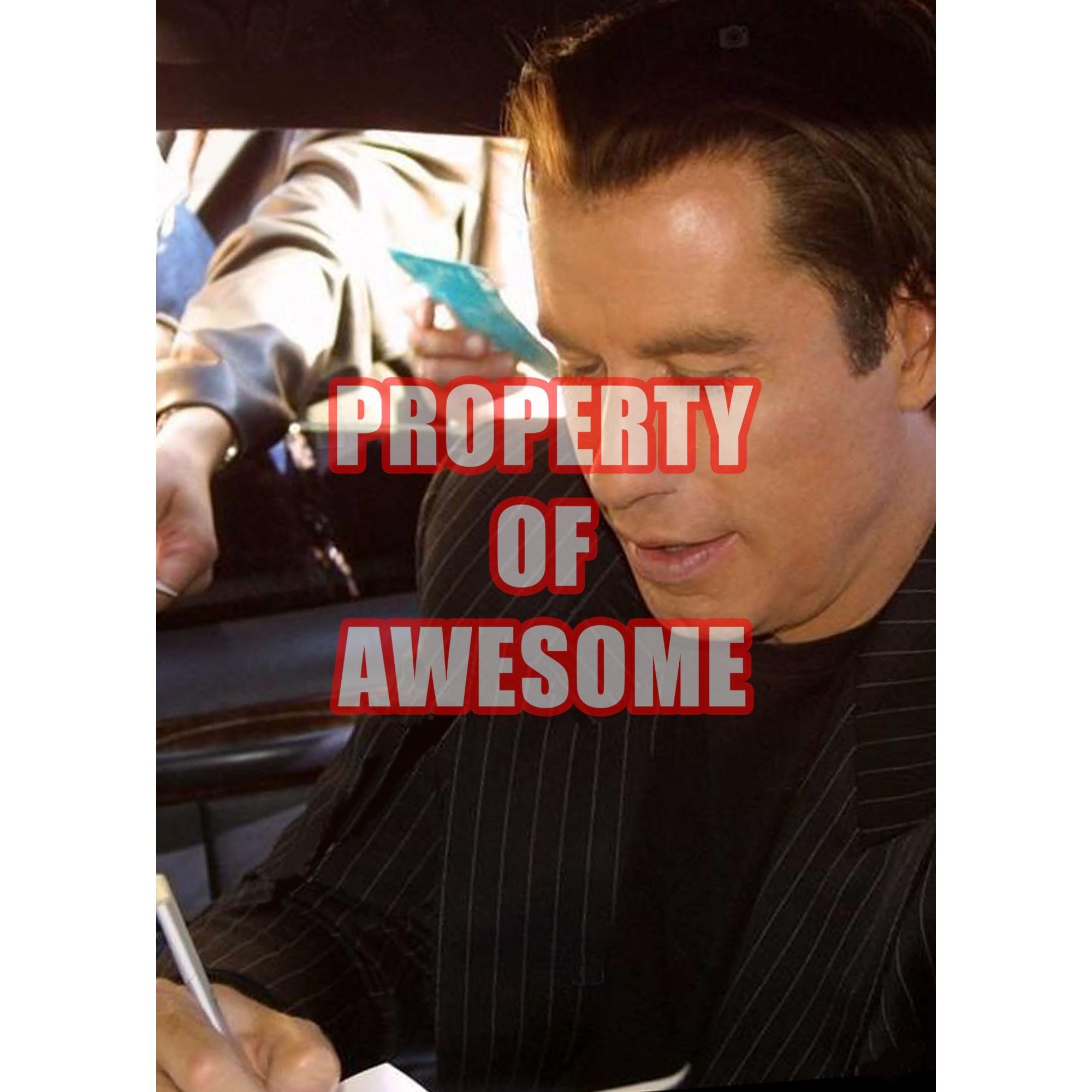 John Travolta 8 x 10 signed photo with proof