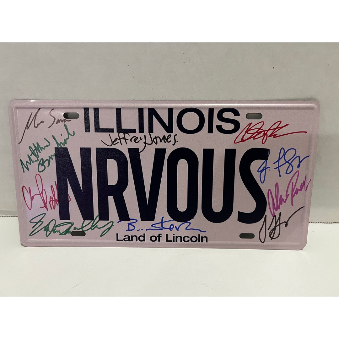 Ferris Bueller's Day Off original licence plate signed Matthew Broderick John Hughes Jennifer Grey Charlie Sheen Ben Stein