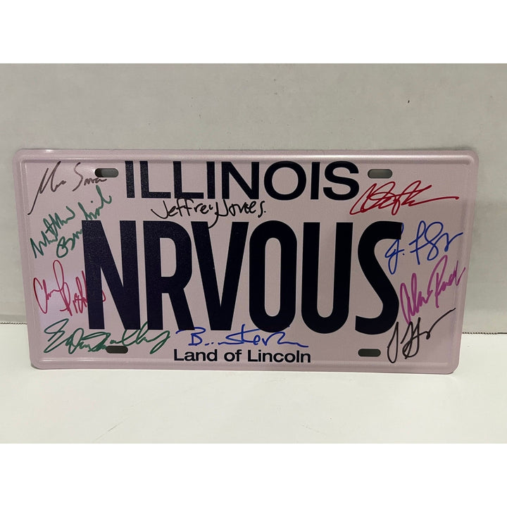 Ferris Bueller's Day Off original licence plate signed Matthew Broderick John Hughes Jennifer Grey Charlie Sheen Ben Stein