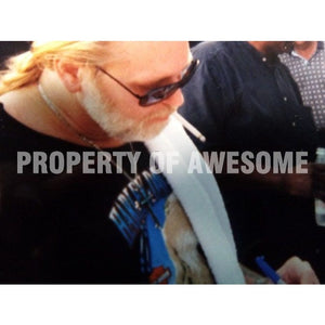 Greg Allman 8x10 photo signed with proof