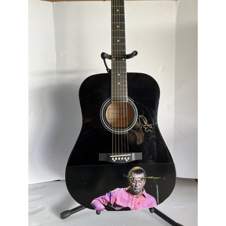 Eric Clapton full size acoustic guitar 39' signed with proof