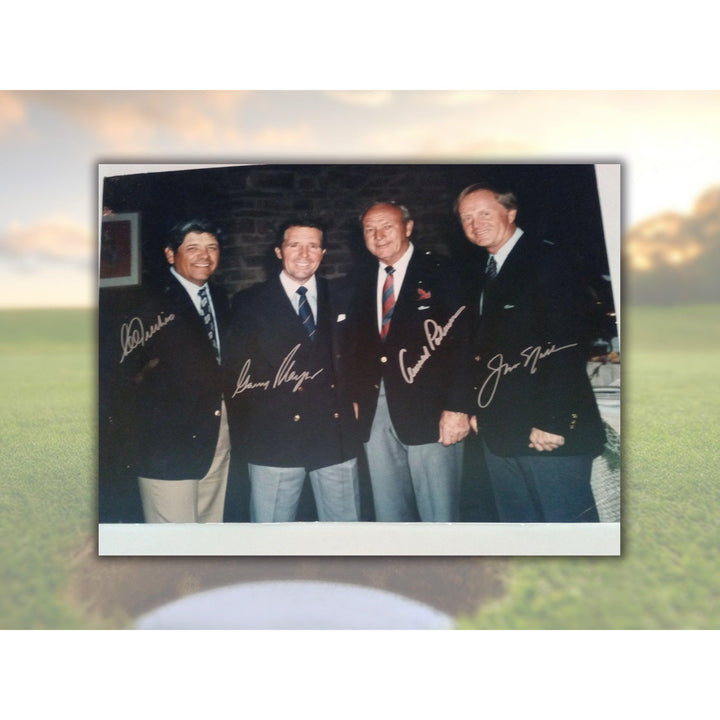 Jack Nicklaus, Arnold Palmer, Lee Trevino and Gary Player 16 x 20 with proof