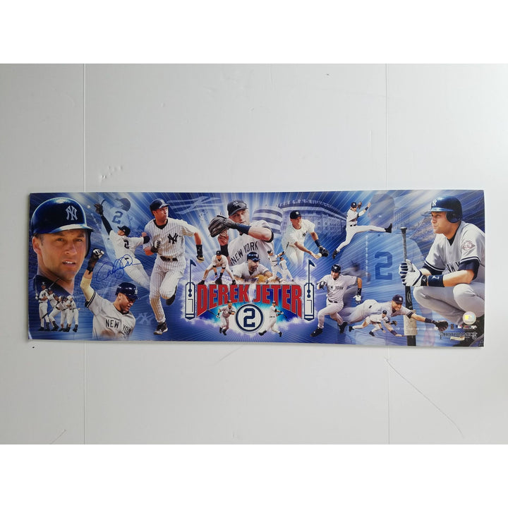 Derek Jeter New York Yankees 36x12 poster signed with proof