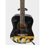 Load image into Gallery viewer, Thome Yorke Radiohead full size acoustic guitar one-of-a-kind signed with proof
