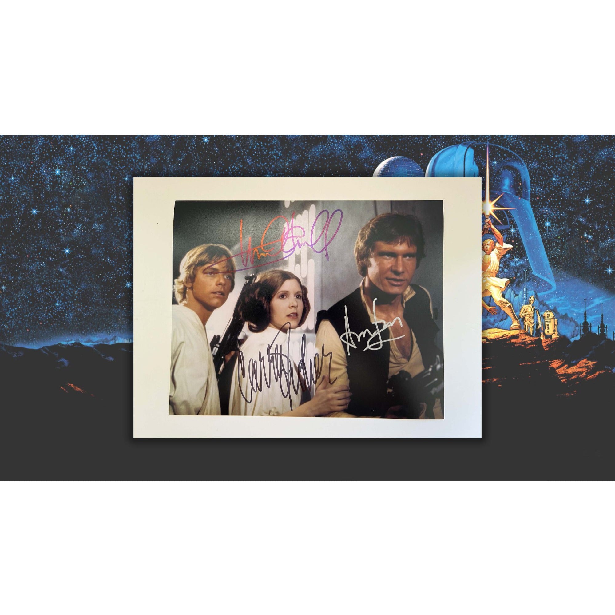 CUSTOM Signed Star Wars Trilogy Film Cell Filmcell, Add Your Personalised  Engraved Name. Mark Hamill , Harrison Ford and Carrie Fisher 