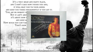 Sylvester Stallone Rocky Balboa signed 8x10 photo with proof