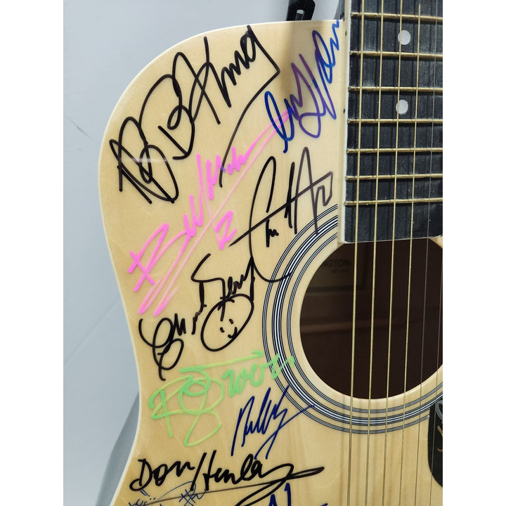 Michael Jackson , Mick Jagger, Madonna, Bruce Springsteen signed guitar with proof