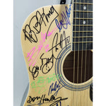 Load image into Gallery viewer, Michael Jackson , Mick Jagger, Madonna, Bruce Springsteen signed guitar with proof
