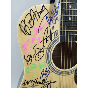 Michael Jackson , Mick Jagger, Madonna, Bruce Springsteen signed guitar with proof