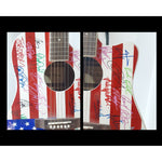 Load image into Gallery viewer, Eddie Van Halen, Bruce Springsteen, Billy Joel, B.B. King rock and roll icons signed acoustic guitar with proof
