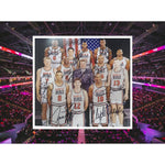Load image into Gallery viewer, Michael Jordan Charles Barkley Larry Bird Chuck Daly u.s.a. Dream Team 11 by 14 photo signed with proof

