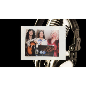 Linda Ronstadt, Emmylou Harris and Dolly Parton 8 by 10 signed photo with proof - Awesome Artifacts 