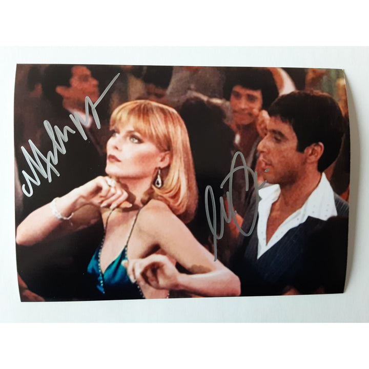 Michelle Pfeiffer and Al Pacino Scarface 5 x 7 photo signed with proof - Awesome Artifacts 