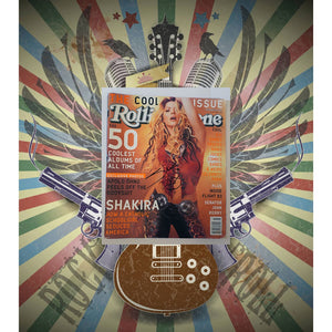 Shakira Mebarak signed magazine  with proof