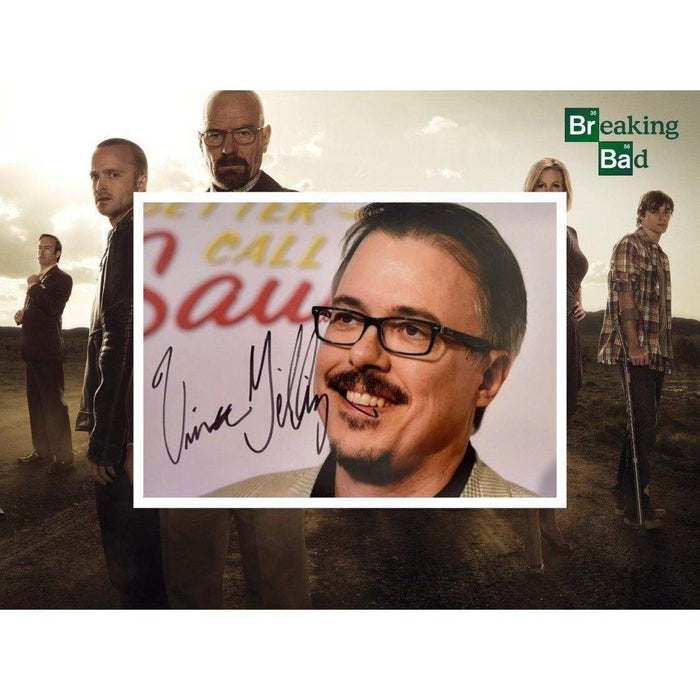 Vince Gilligan Breaking Bad creator 5 x 7 photo signed