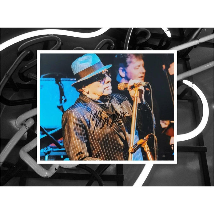Van Morrison eight-by-ten photo signed with proof