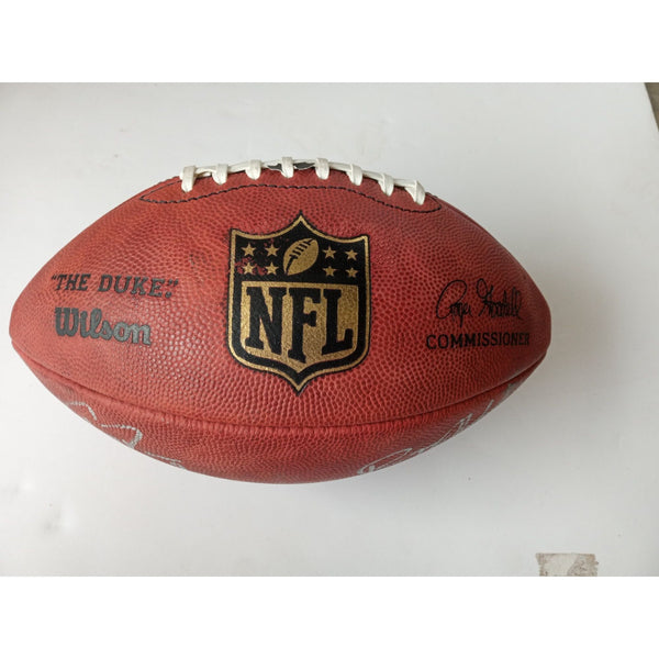 Tony Romo Signed Wilson NFL Football W/PROOF, Picture of Tony