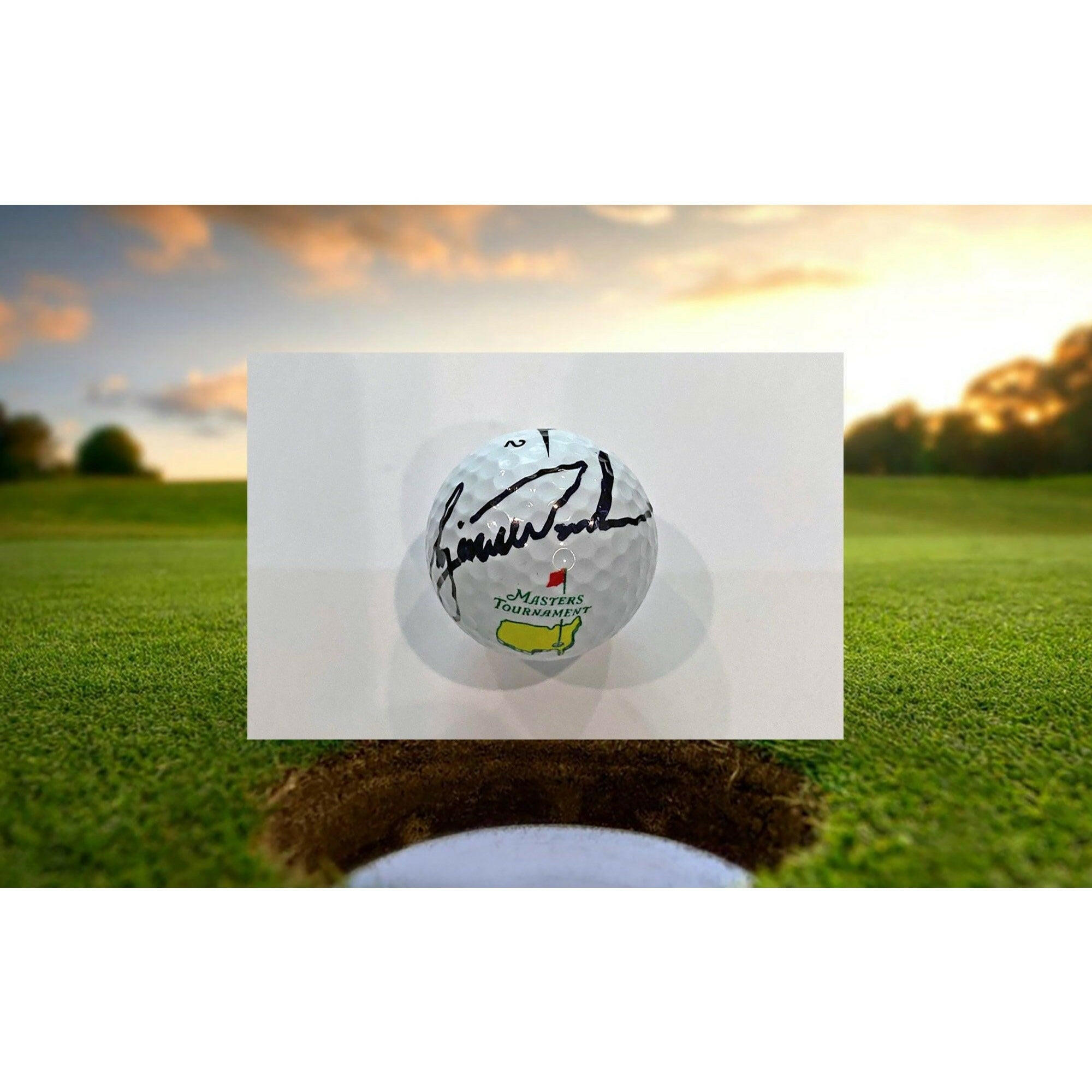 Tiger Woods Masters golf ball signed with proof